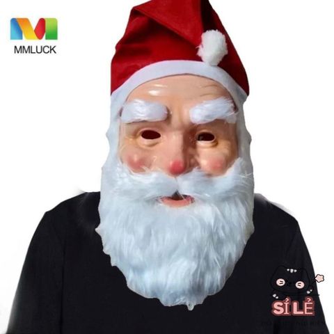 Bộ Mũ và Mặt Nạ Ông Già Noel 3D Cosplay - Phụ Kiện Trang Trí Giáng Sinh Unisex cho Tiệc Tùng và Chụp Ảnh Gia Đình