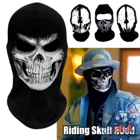 Mặt Nạ Toàn Mặt Đầu Lâu Đàn Hồi Thời Trang - Phụ Kiện Halloween Độc Đáo, Hoá Trang Cá Tính Cho Nam Nữ