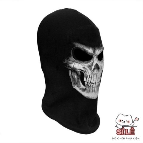 Mặt Nạ Toàn Mặt Đầu Lâu Đàn Hồi Thời Trang - Phụ Kiện Halloween Độc Đáo, Hoá Trang Cá Tính Cho Nam Nữ