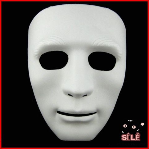 Mặt Nạ Hóa Trang Dạ Hội Màu Trắng Jabbawockeez - Phong Cách Hip Hop, Set 10 Chiếc, Thể Hiện Cá Tính Độc Đáo