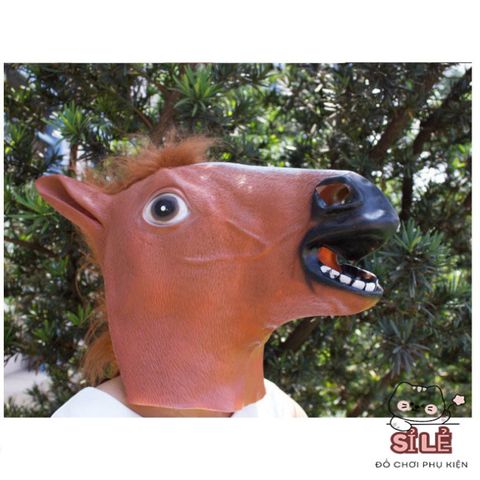 Mặt Nạ Hóa Trang Ngựa - Đạo Cụ Cosplay Silicone Độc Đáo Cho Halloween và Lễ Hội - Sản Phẩm Hoàn Hảo Cho Gia Đình