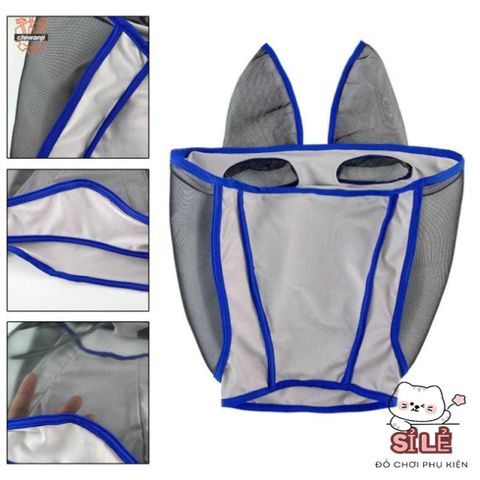 Mặt Nạ Ruồi Ngựa Lớn - Chống Mài Mòn, Thiết Kế Thoáng Khí, An Toàn, Thoải Mái Cho Ngựa Khi Ra Ngoài Trời