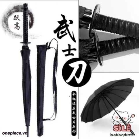 Ô Dù Katana Che Mưa - Thiết Kế Cán Kiếm Nhật Bản, Chất Liệu Cao Cấp, Mẫu 16 & 24 Nan, Thời Trang, Bảo Vệ Tối Ưu, Quà Tặng Độc Đáo