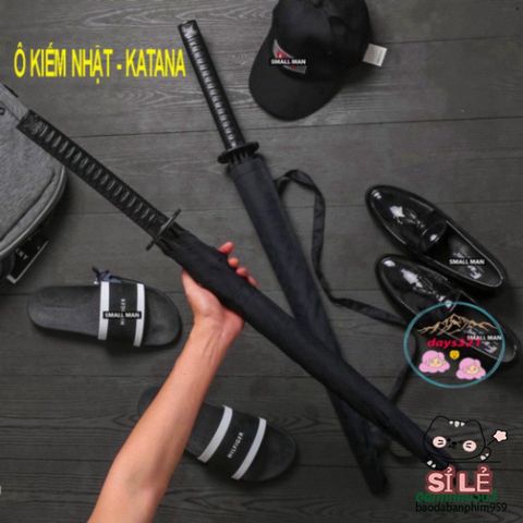 Ô Dù Che Mưa Katana - Thiết Kế Cán Kiếm Nhật Sang Trọng, 16 Nan Bền Bỉ, Chống Nắng, Phụ Kiện Thời Trang Cao Cấp