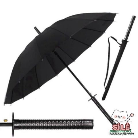 Ô Dù Che Mưa Katana - Thiết Kế Cán Kiếm Nhật Sang Trọng, 16 Nan Bền Bỉ, Chống Nắng, Phụ Kiện Thời Trang Cao Cấp