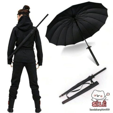 Ô Dù Che Mưa Katana Kiểu Dáng Kiếm Nhật 16 Nan Chắc Chắn - Phụ Kiện Thời Trang Độc Đáo Cho Ngày Mưa