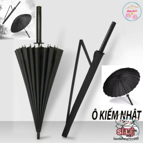 Ô Dù KATANA Kiếm Nhật Cao Cấp - Thiết Kế Độc Đáo Chống Gió và Mưa - Phụ Kiện Thời Trang Cá Tính