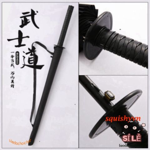 Ô Dù Katana Cán Kiếm Nhật - Ô Che Nắng, Che Mưa Siêu Bền 16 Nan Màu Đen, Phụ Kiện Độc Đáo Dành Cho Tín Đồ Văn Hóa Nhật Bản