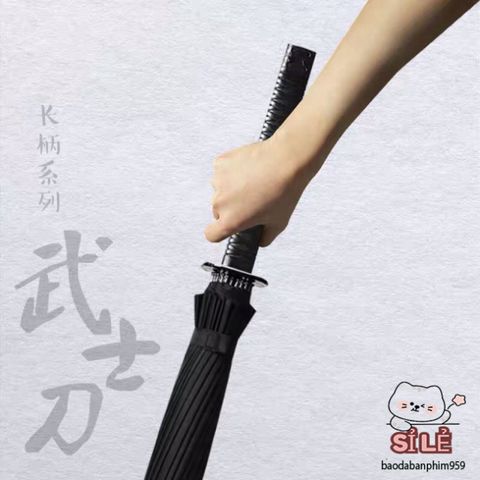 Ô Dù Che Mưa Katana Thiết Kế Cán Kiếm Nhật, 8 Nan Bền, Chống Nắng Mưa - Phụ Kiện Thời Trang Độc Đáo