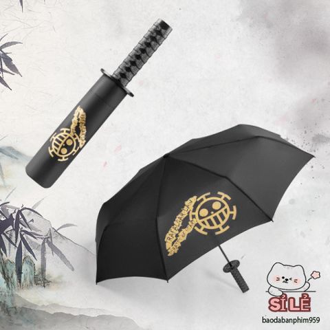 Ô Dù Che Mưa Katana Thiết Kế Cán Kiếm Nhật, 8 Nan Bền, Chống Nắng Mưa - Phụ Kiện Thời Trang Độc Đáo