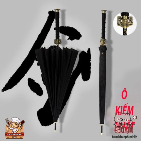 Ô Dù KATANA Samurai - Ô Che Mưa Cán Giả Kiếm Nhật Chất Lượng Cao, Thiết Kế Độc Đáo, Bảo Vệ UV 50+ Thời Trang.