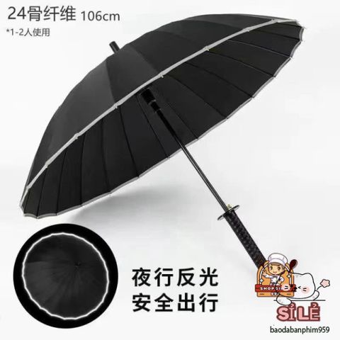 Ô Dù KATANA Samurai - Ô Che Mưa Cán Giả Kiếm Nhật Chất Lượng Cao, Thiết Kế Độc Đáo, Bảo Vệ UV 50+ Thời Trang.