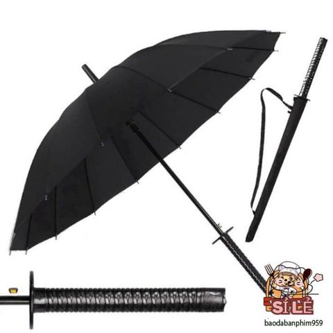 Ô Dù KATANA Samurai - Ô Che Mưa Cán Giả Kiếm Nhật Chất Lượng Cao, Thiết Kế Độc Đáo, Bảo Vệ UV 50+ Thời Trang.