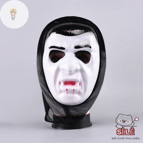 Mặt Nạ Halloween Thần Chết Kinh Dị - Trang Điểm Cosplay Ma Trắng Độc Đáo, Phụ Kiện Chất Lượng Cao, Sự Kiện Ma Quái