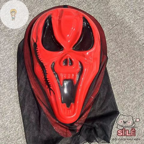 Mặt Nạ Halloween Thần Chết Kinh Dị - Trang Điểm Cosplay Ma Trắng Độc Đáo, Phụ Kiện Chất Lượng Cao, Sự Kiện Ma Quái