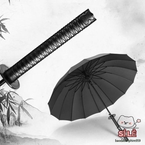 Ô Dù KATANA Kiểu Dáng Kiếm Nhật - Ô Chống Mưa Cao Cấp 16-24 Nan Bền Đẹp, Phong Cách Độc Đáo Cho Mọi Thời Tiết
