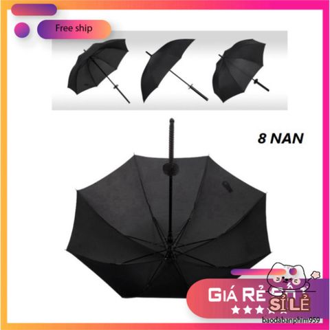 Ô Dù Kiếm Nhật Katana - Chống Nắng và Mưa, Thiết Kế Độc Đáo, Siêu Bền, Phụ Kiện Thời Trang Cho Mùa Hè