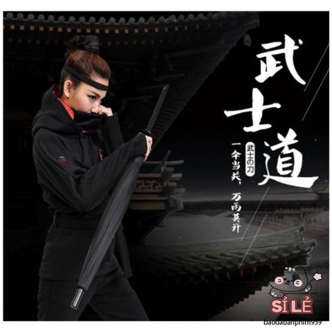 Ô Che Nắng Kiểu Kiếm Nhật Katana 24 Nan - Phụ Kiện Thời Trang Chống Nắng và Mưa, Kèm Túi Đựng Tiện Lợi