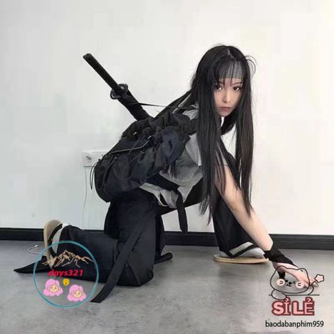 Ô Dù Che Nắng Mưa Katana - Phong Cách Kiếm Nhật, Bền Bỉ 16 Nan Đen Sang Trọng, Thiết Kế Độc Đáo và Chắc Chắn