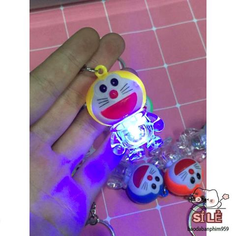Móc Chìa Khóa Doremon Phát Sáng Đáng Yêu với Đèn LED - Phụ Kiện Thời Trang, Quà Tặng Ngộ Nghĩnh cho Fan Hoạt Hình