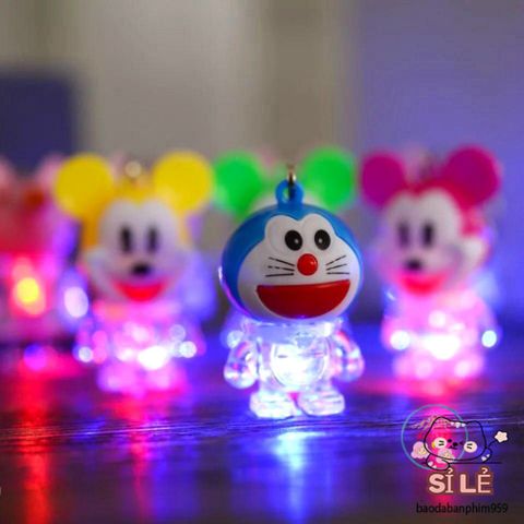 Móc Chìa Khóa Doremon Phát Sáng Đáng Yêu với Đèn LED - Phụ Kiện Thời Trang, Quà Tặng Ngộ Nghĩnh cho Fan Hoạt Hình