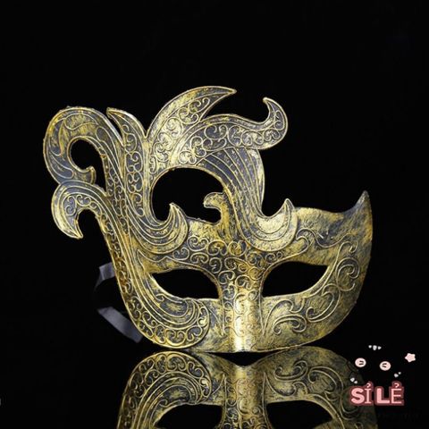 Mặt Nạ Halloween Nửa Mặt Nam Bằng Nhựa - Phụ Kiện Hóa Trang Độc Đáo Cho Lễ Hội, Tiệc Tùng và Biểu Diễn Nghệ Thuật