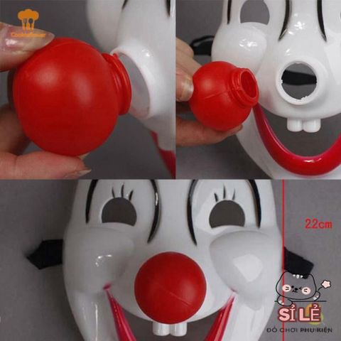 Đầm Dự Tiệc Halloween Ngộ Nghĩnh Chú Hề Mặt Nạ Mũi Đỏ Siêu Đáng Yêu | Thời Trang Lễ Hội và Biểu Diễn