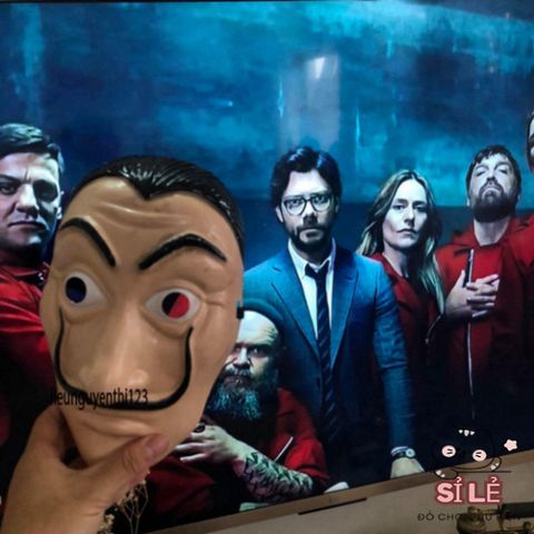 Mặt Nạ Salvador Dali Money Heist - Phụ Kiện Thời Trang Độc Đáo Cho Người Hâm Mộ Phim Huyền Thoại