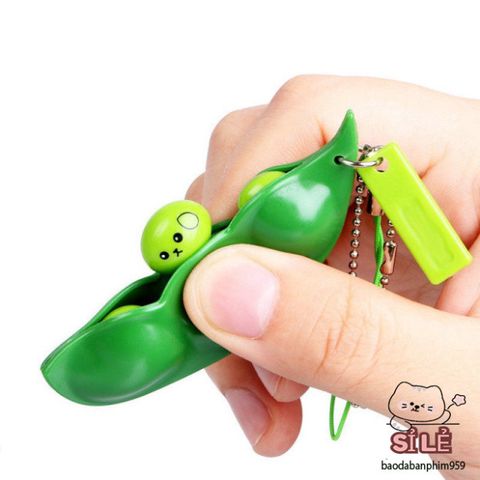 Móc Khóa Đậu Hà Lan Ngộ Nghĩnh - Phụ Kiện Dễ Thương Cho Túi Xách, Đồ Chơi Giải Trí Thú Vị, Quà Tặng Thú Vị Từ ILOVEDIY
