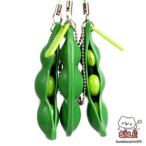 Móc Khóa Đậu Hà Lan Ngộ Nghĩnh - Phụ Kiện Dễ Thương Cho Túi Xách, Đồ Chơi Giải Trí Thú Vị, Quà Tặng Thú Vị Từ ILOVEDIY