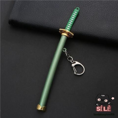 Móc Khóa Mặt Dây Chuyền Cool One Piece Zoro Ba Thanh Kiếm Vũ Khí Mô Hình Ngoại Vi Phụ Kiện Thời Trang