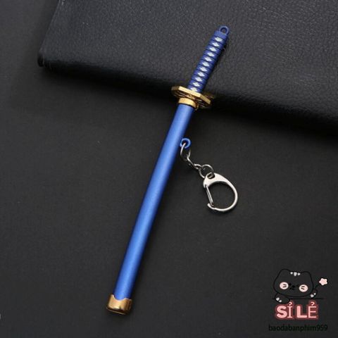 Móc Khóa Mặt Dây Chuyền Cool One Piece Zoro Ba Thanh Kiếm Vũ Khí Mô Hình Ngoại Vi Phụ Kiện Thời Trang