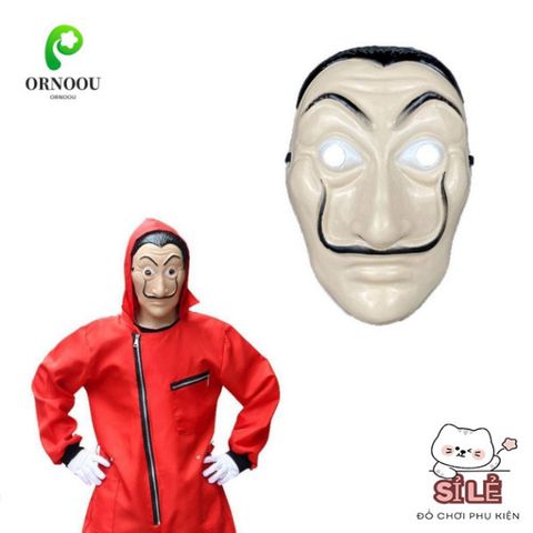 Mặt Nạ Dali Halloween - Phụ Kiện Cosplay La Casa de Papel - Trang Phục Độc Đáo Cho Dịp Lễ Hội & Tiệc Hóa Trang
