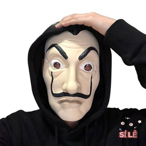Mặt Nạ Dali Halloween - Phụ Kiện Cosplay La Casa de Papel - Trang Phục Độc Đáo Cho Dịp Lễ Hội & Tiệc Hóa Trang