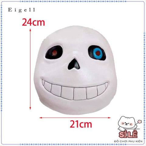 Mặt Nạ Cao Su Trùm Đầu Undertale Sans - Trang Phục Hóa Trang Halloween và Mardi Gras, Phụ Kiện Thời Trang Nam Nữ
