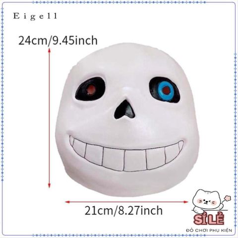Mặt Nạ Cao Su Trùm Đầu Undertale Sans - Trang Phục Hóa Trang Halloween và Mardi Gras, Phụ Kiện Thời Trang Nam Nữ