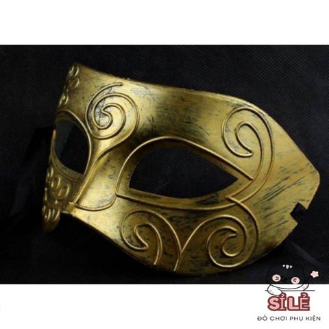 Mặt nạ hóa trang Halloween cổ điển cho nam, nửa mặt độc đáo, phụ kiện tiệc Halloween ấn tượng và khác biệt.