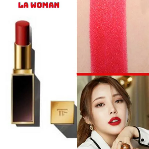 Son Tom Ford Lip Color Satin Matte La Woman 15 - Son Môi Đỏ Cổ Điển Chính Hãng, Chất Satin Mềm Mượt, Sang Trọng và Quyến Rũ