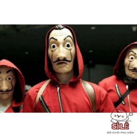 Mặt Nạ Hóa Trang Salvador Dali La Casa De Papel - Phụ Kiện Halloween Độc Đáo Cho Tiệc Tùng và Lễ Hội