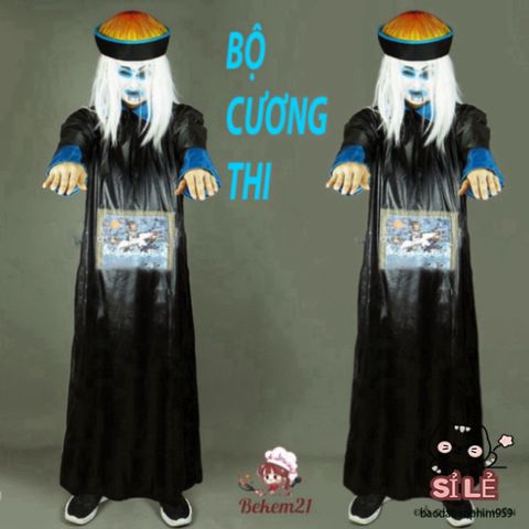 Bộ Trang Phục Hóa Trang Halloween Cương Thi & Diêm Vương cho Người Lớn - Thú Vị, Độc Đáo, Cosplay Kỳ Bí