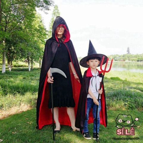 Áo Choàng Ma Quái Halloween FASHYUNER 59 inch - Đồ Phụ Kiện Thời Trang Kèm Hoodie, Hoàn Hảo Cho Tiệc Hóa Trang và Cosplay