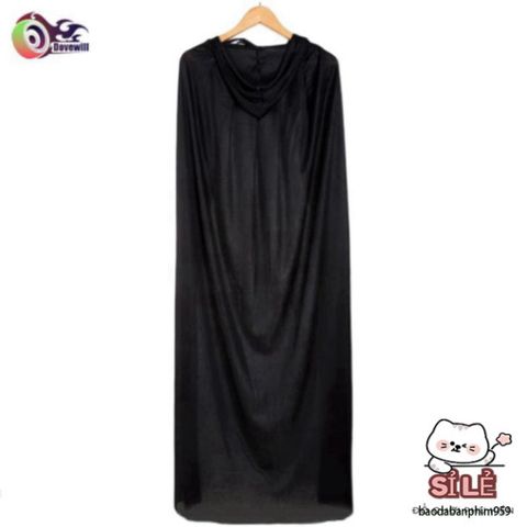 Áo Choàng Gothic Halloween 150cm - Trang Phục Hóa Trang Độc Đáo Cho Bé, Phù Thủy Vui Nhộn Dành Cho Tiệc Hóa Trang
