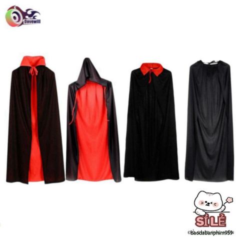 Áo Choàng Gothic Halloween 150cm - Trang Phục Hóa Trang Độc Đáo Cho Bé, Phù Thủy Vui Nhộn Dành Cho Tiệc Hóa Trang