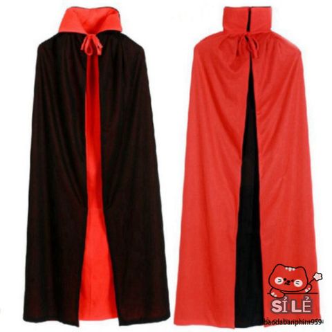 Áo Choàng Phù Thủy Ma Cà Rồng 2 Lớp - Áo Choàng Hóa Trang Halloween Bằng Vải Thun Bền Đẹp Cho Tiệc Tùng và Sự Kiện Nghệ Thuật