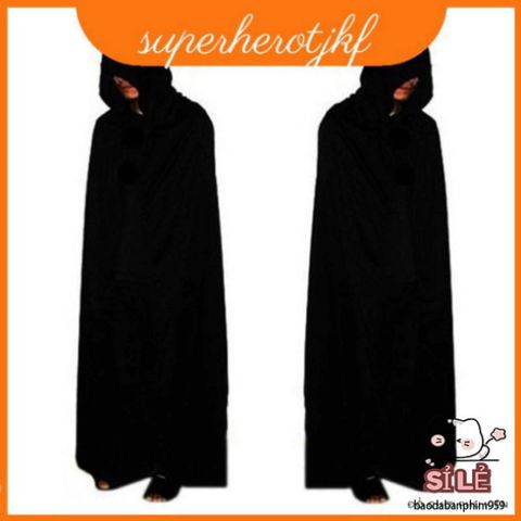 Áo Choàng Hóa Trang Halloween - Cosplay Ma Cà Rồng và Tử Thần Dành Cho Người Lớn & Trẻ Em - Áo Choàng Có Mũ Trùm Đầu, Phụ Kiện Tiệc Hóa Trang