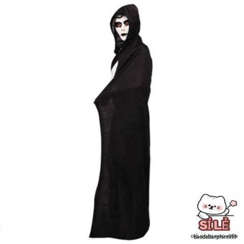 Áo Choàng Hóa Trang Halloween - Cosplay Ma Cà Rồng và Tử Thần Dành Cho Người Lớn & Trẻ Em - Áo Choàng Có Mũ Trùm Đầu, Phụ Kiện Tiệc Hóa Trang