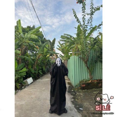 Bộ Trang Phục Vô Diện (Kaonashi) - Hóa Trang Halloween/Cosplay Anime Ghibli Cho Trẻ Em & Người Lớn - Kỷ Niệm Huyền Bí