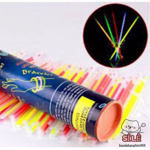 Hộp Que Phát Sáng 100 Cái J42 - Đồ Chơi Giải Trí Nhiều Màu, Thích Hợp Cho Lễ Hội Halloween, Trung Thu, Tiệc Tùng, Dã Ngoại