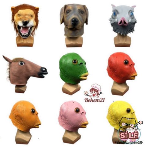 Mặt Nạ Hóa Trang Silicone Hình Cá Dành Cho Người Lớn - Phụ Kiện Tiệc Hóa Trang Halloween Độc Đáo, Nghệ Thuật Và Thoải Mái
