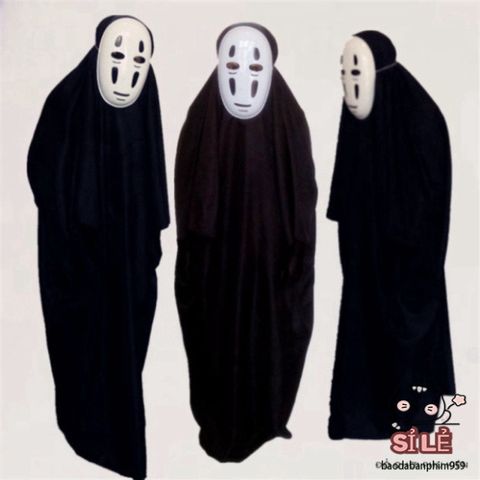 Bộ Trang Phục Hóa Trang Vô Diện Halloween - Đồ Cosplay Độc Đáo với Găng Tay và Mặt Nạ Bí Ẩn Cho Bữa Tiệc